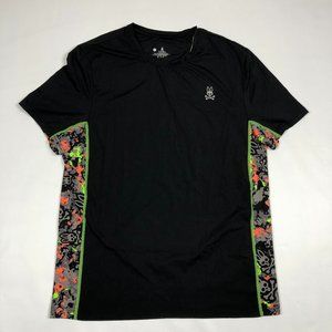 Psycho Bunny Performance T Shirt Mens Size Medium Black Graphic